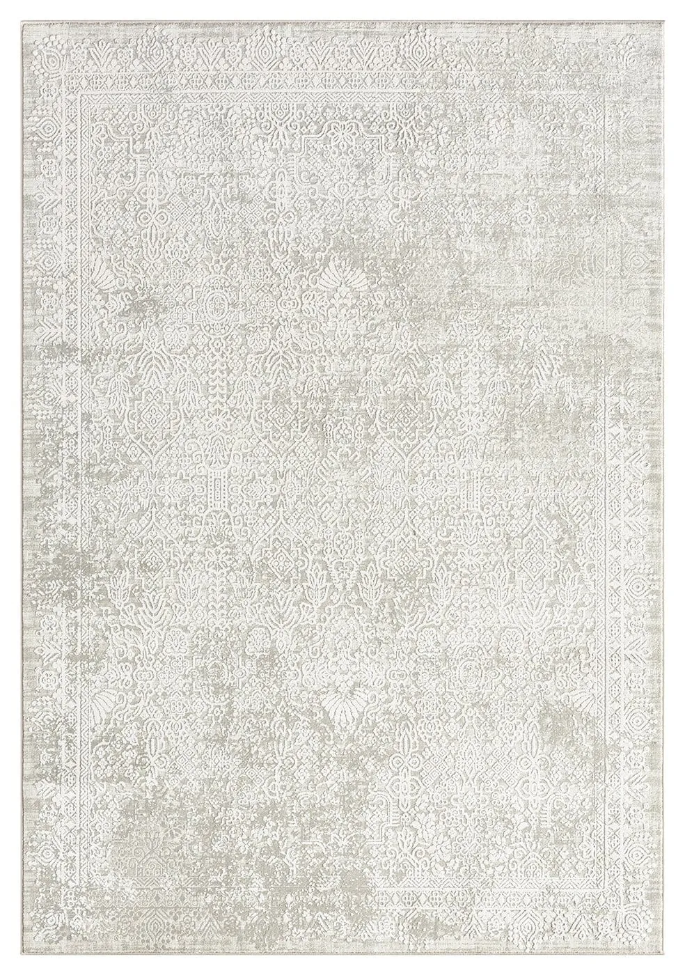 Cecilia Grey and Ivory Distressed Floral Rug *NO RETURNS UNLESS FAULTYmodern color block patchwork rug
