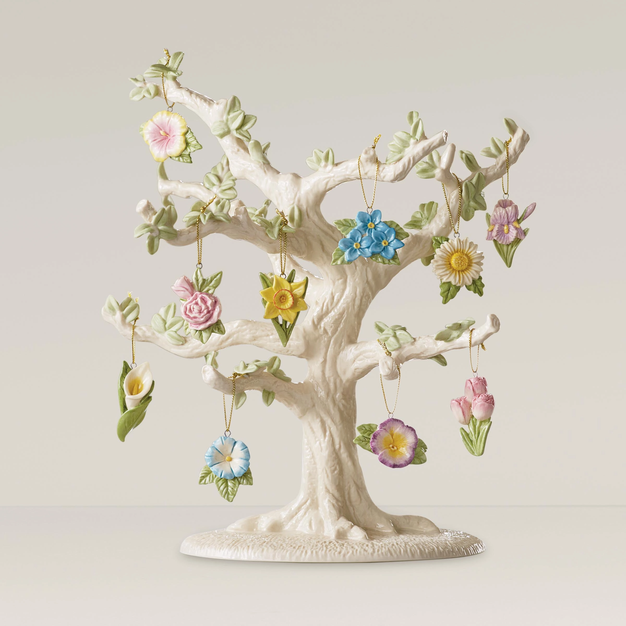 Celebrate Flowers 10-Piece Ornament Set