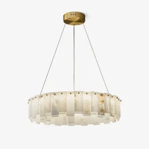 Celestial Alabaster Round Chandelierrustic chandelier,bedroom chandelier 
