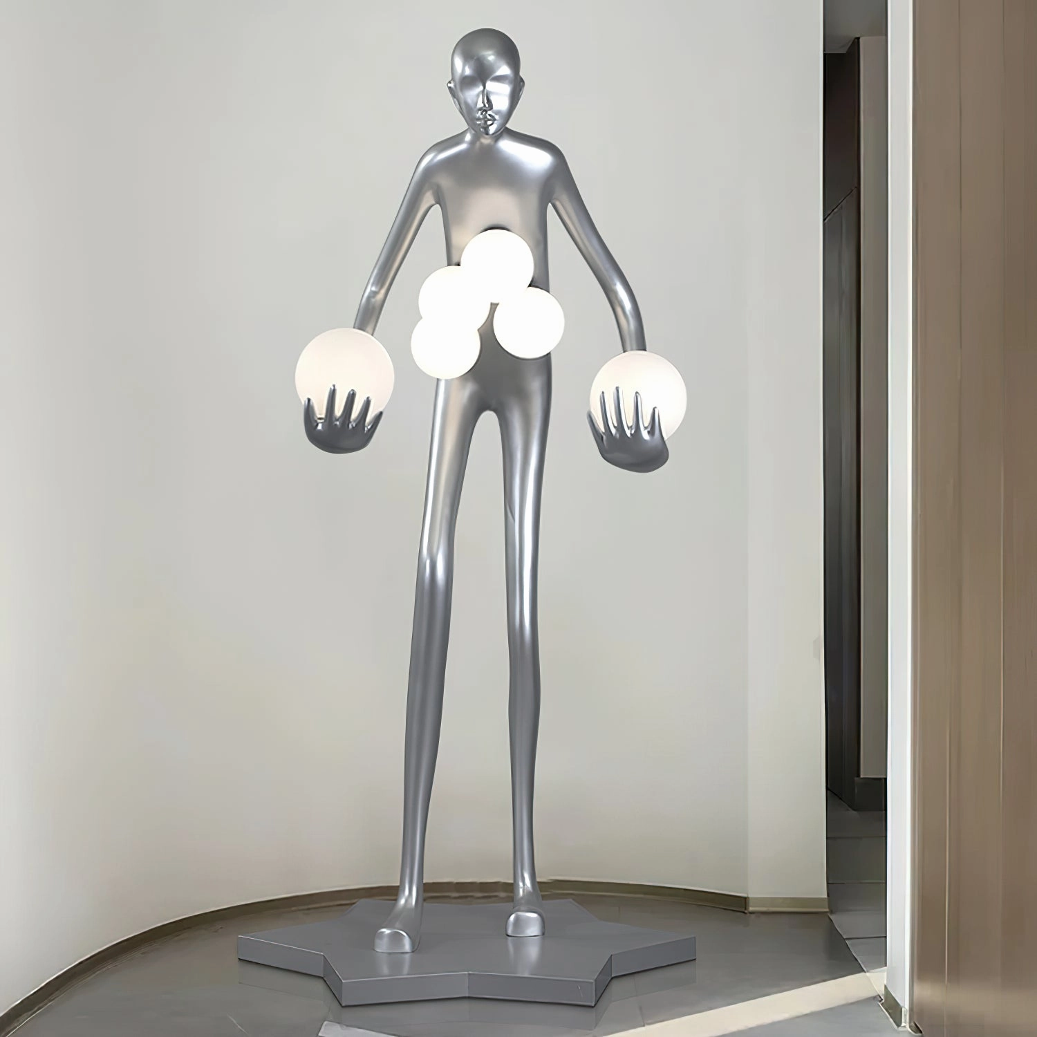 Celestial Guardian Sculpture Floor Lamp