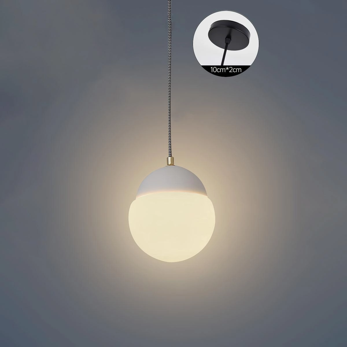 Cement Eclipse Pendant Lamp