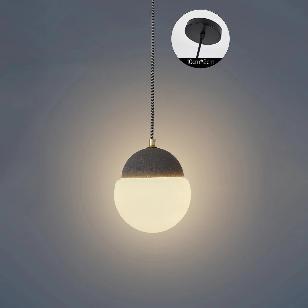 Cement Eclipse Pendant Lamp