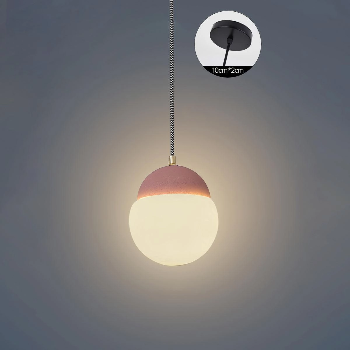 Cement Eclipse Pendant Lamp