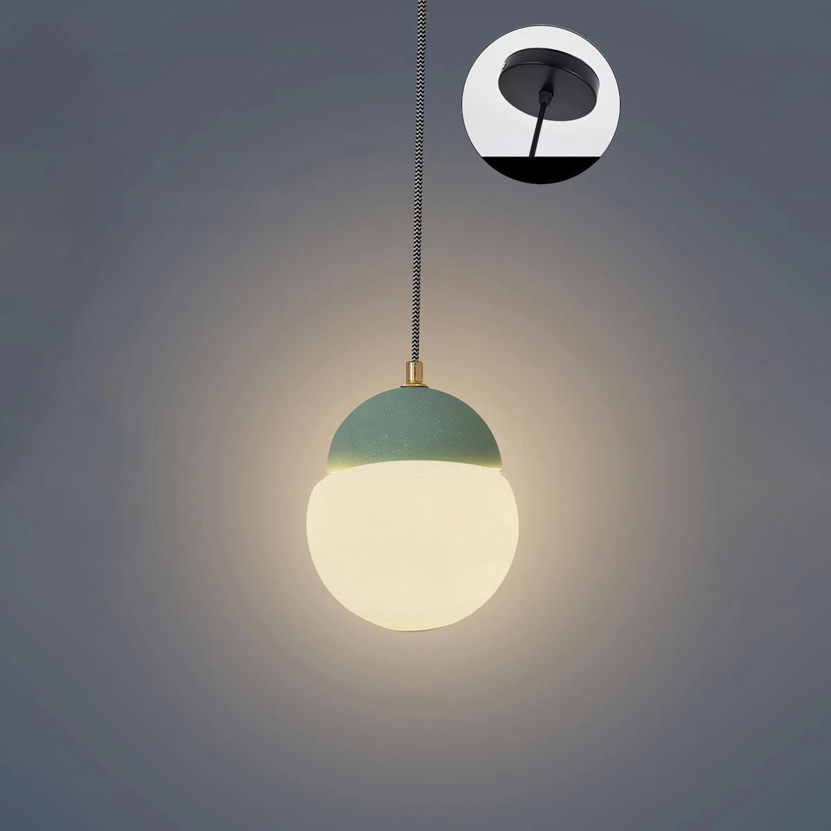 Cement Eclipse Pendant Lamp