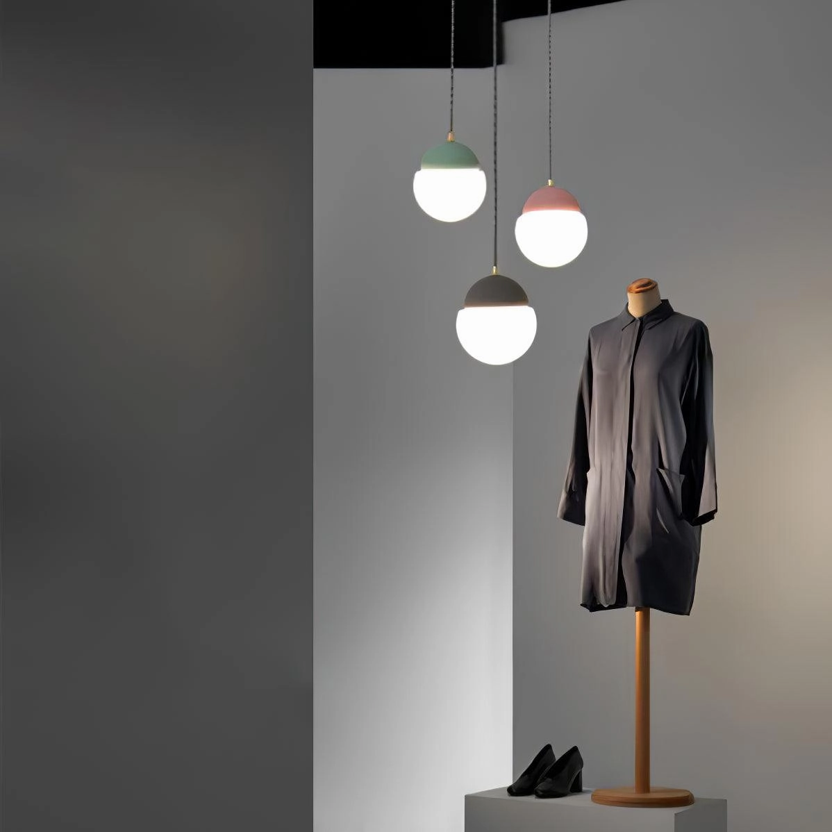Cement Eclipse Pendant Lamp