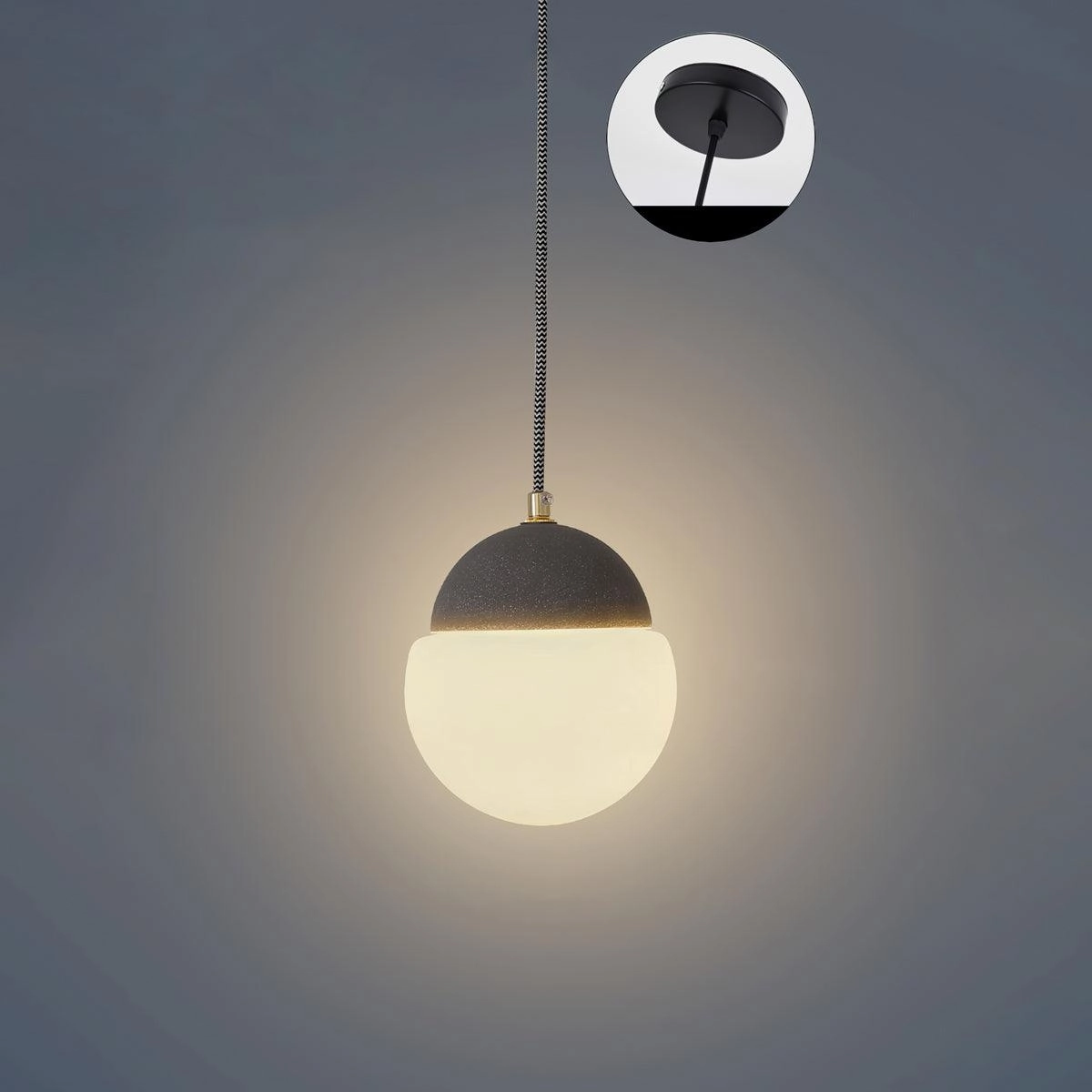 Cement Eclipse Pendant Lamp