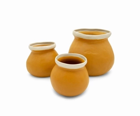 Ceramic Halo Pots - Mustardhome decoration ,modern home decor 