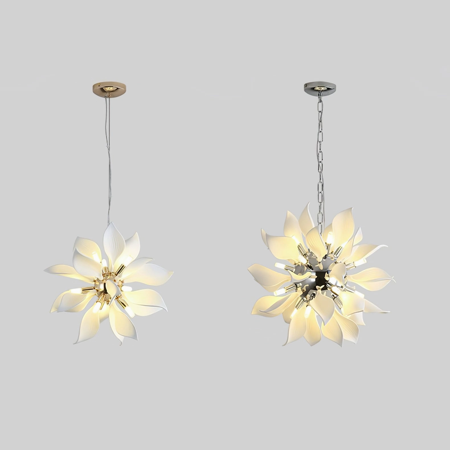Ceramic Petals Blooming Chandelier