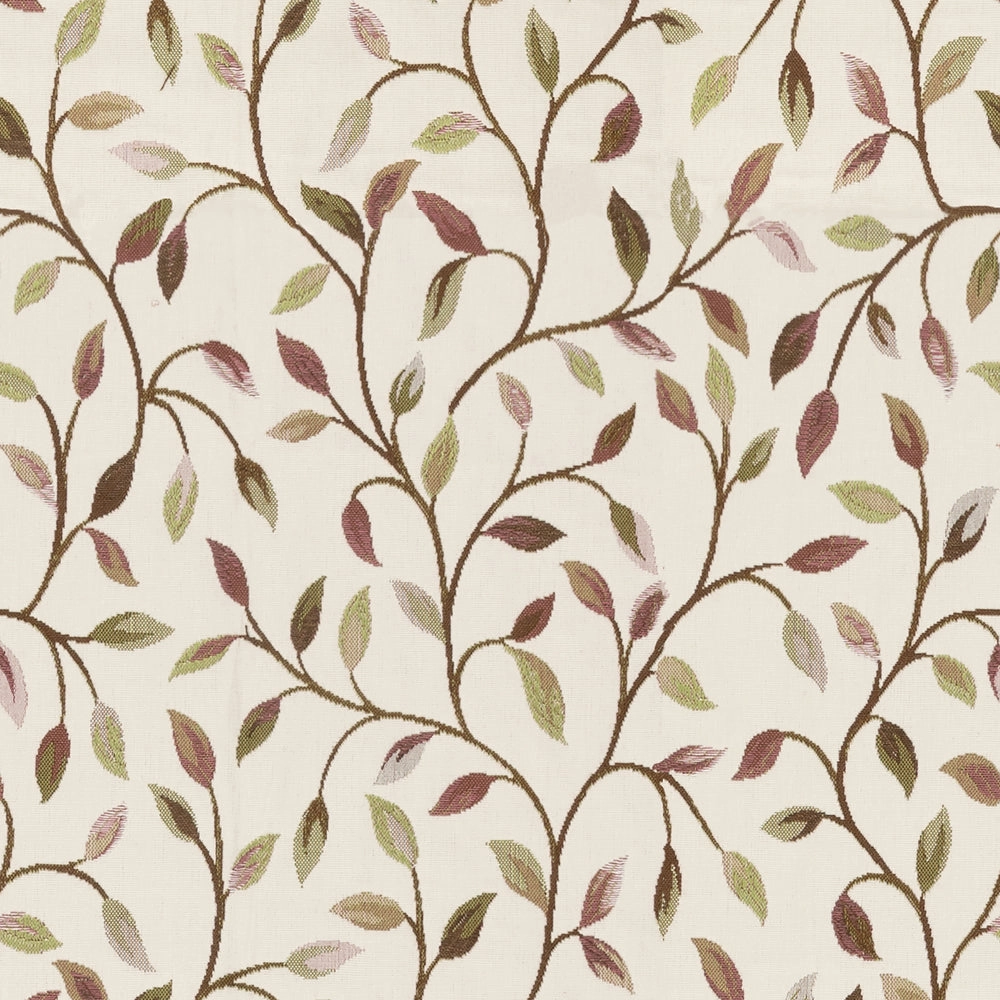 Cervino Woven Jacquard Made to Measure Curtains Cream Aubergine