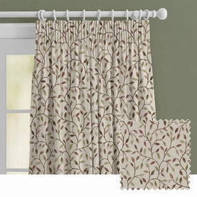 Cervino Woven Jacquard Made to Measure Curtains Cream Auberginebedding sets ,throw blankets 
