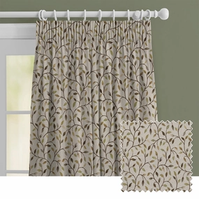 Cervino Woven Jacquard Made to Measure Curtains Limebedding sets ,throw blankets 