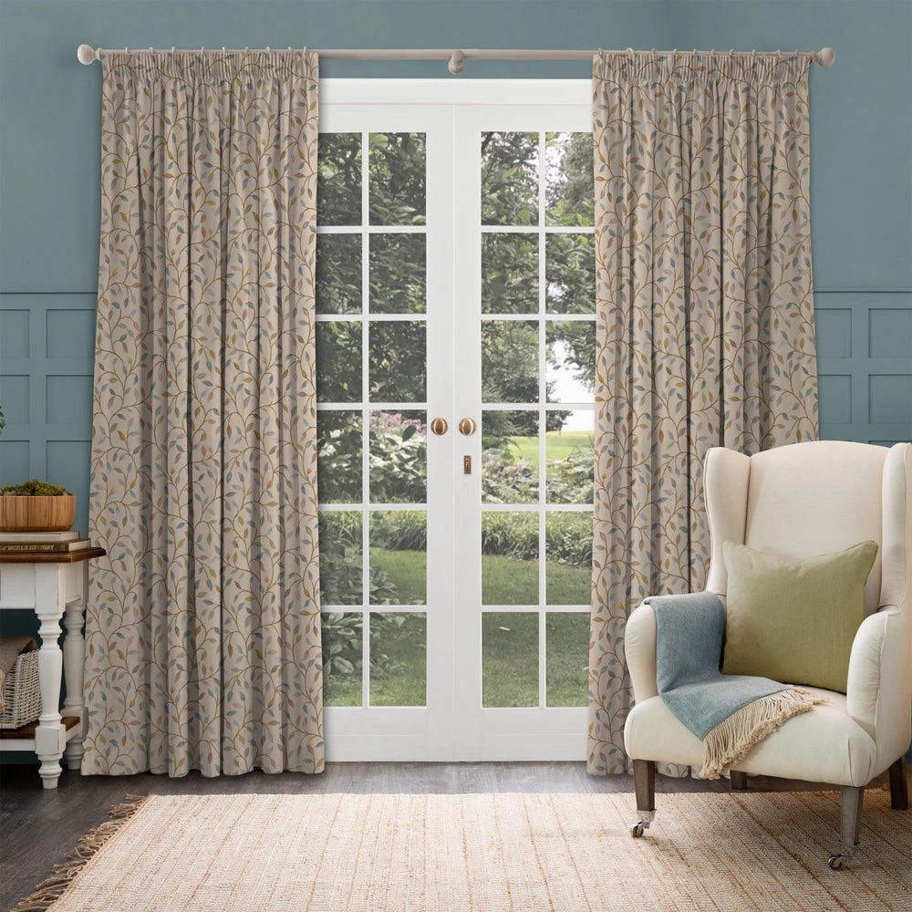 Cervino Woven Jacquard Made to Measure Curtains Opal