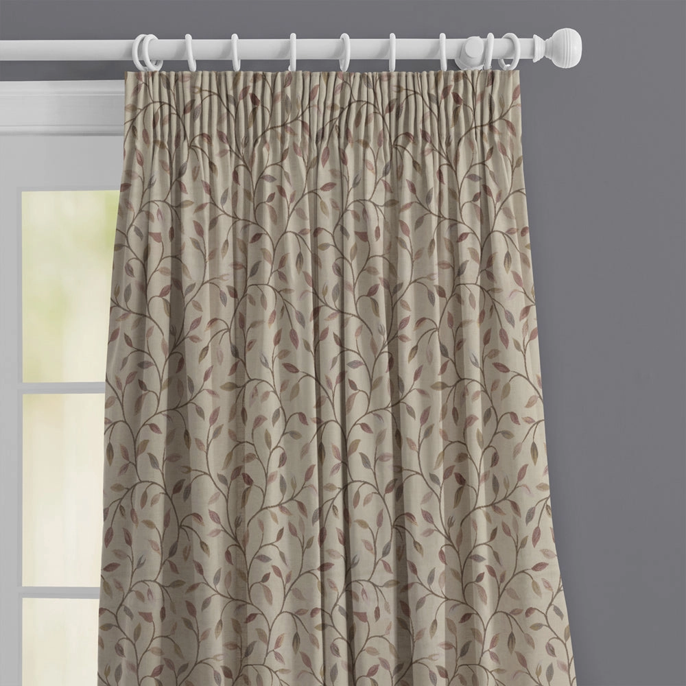 Cervino Woven Jacquard Made to Measure Curtains Pearl