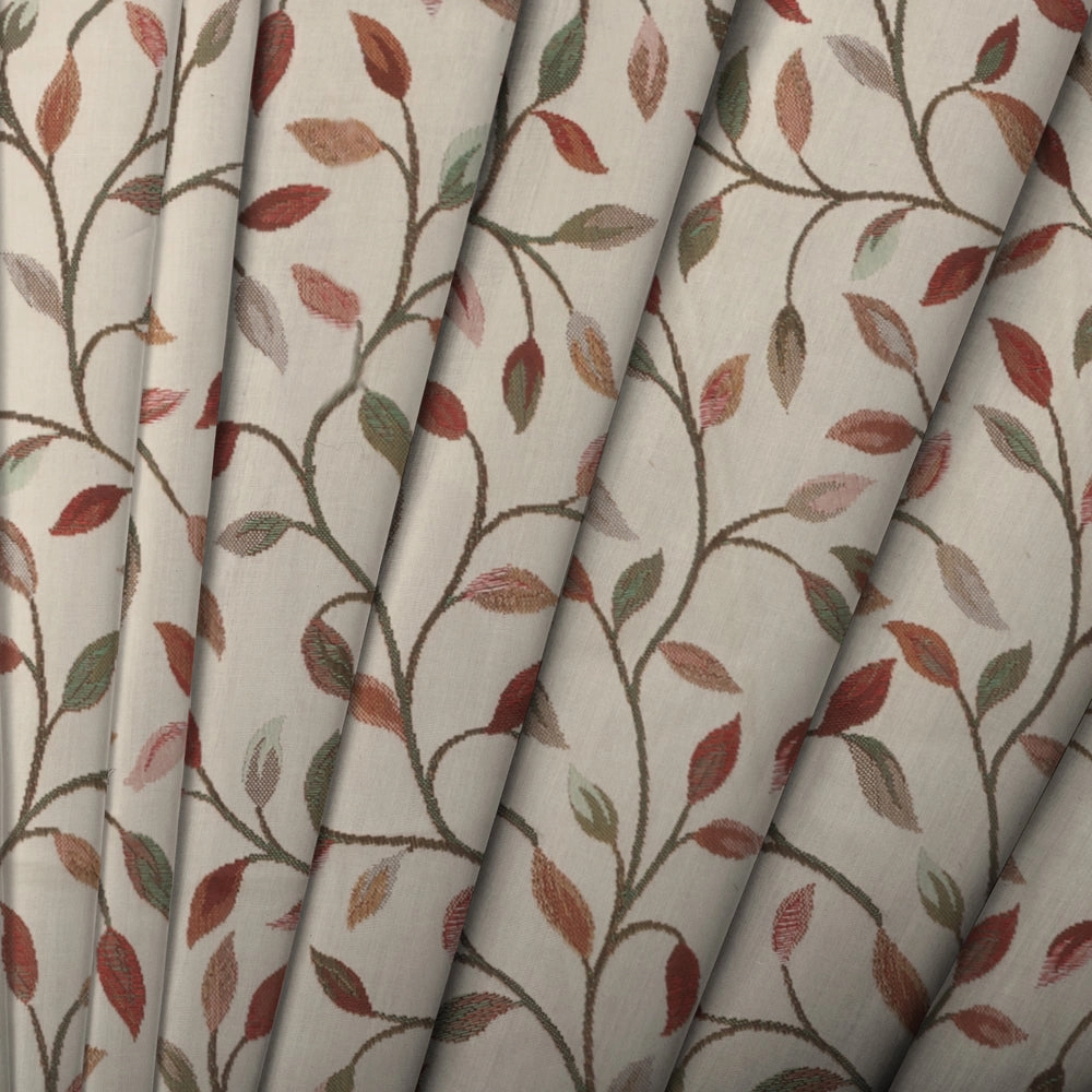 Cervino Woven Jacquard Made to Measure Curtains Pink Jade