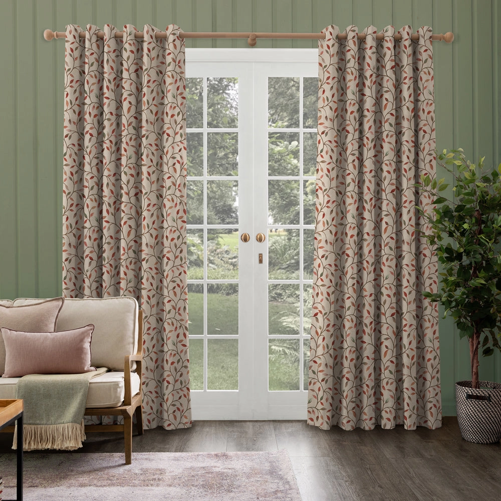 Cervino Woven Jacquard Made to Measure Curtains Pink Jade