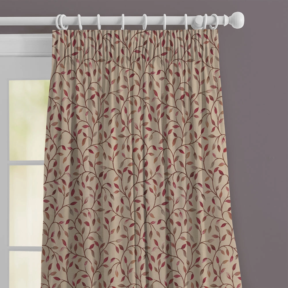 Cervino Woven Jacquard Made to Measure Curtains Plum