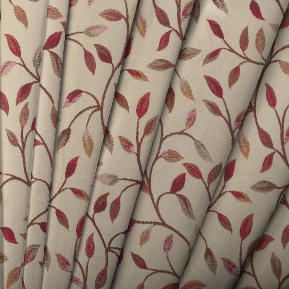 Cervino Woven Jacquard Made to Measure Curtains Plum