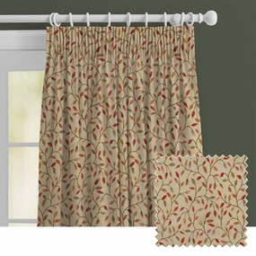 Cervino Woven Jacquard Made to Measure Curtains Red Nuthome decor ,wall decor 