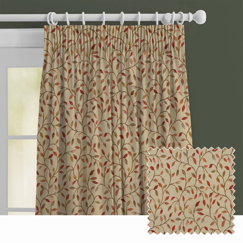 Cervino Woven Jacquard Made to Measure Curtains Red Nuthome decor ,wall decor 