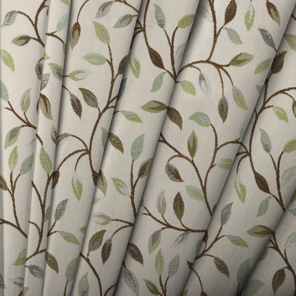 Cervino Woven Jacquard Made to Measure Curtains Winter Frost