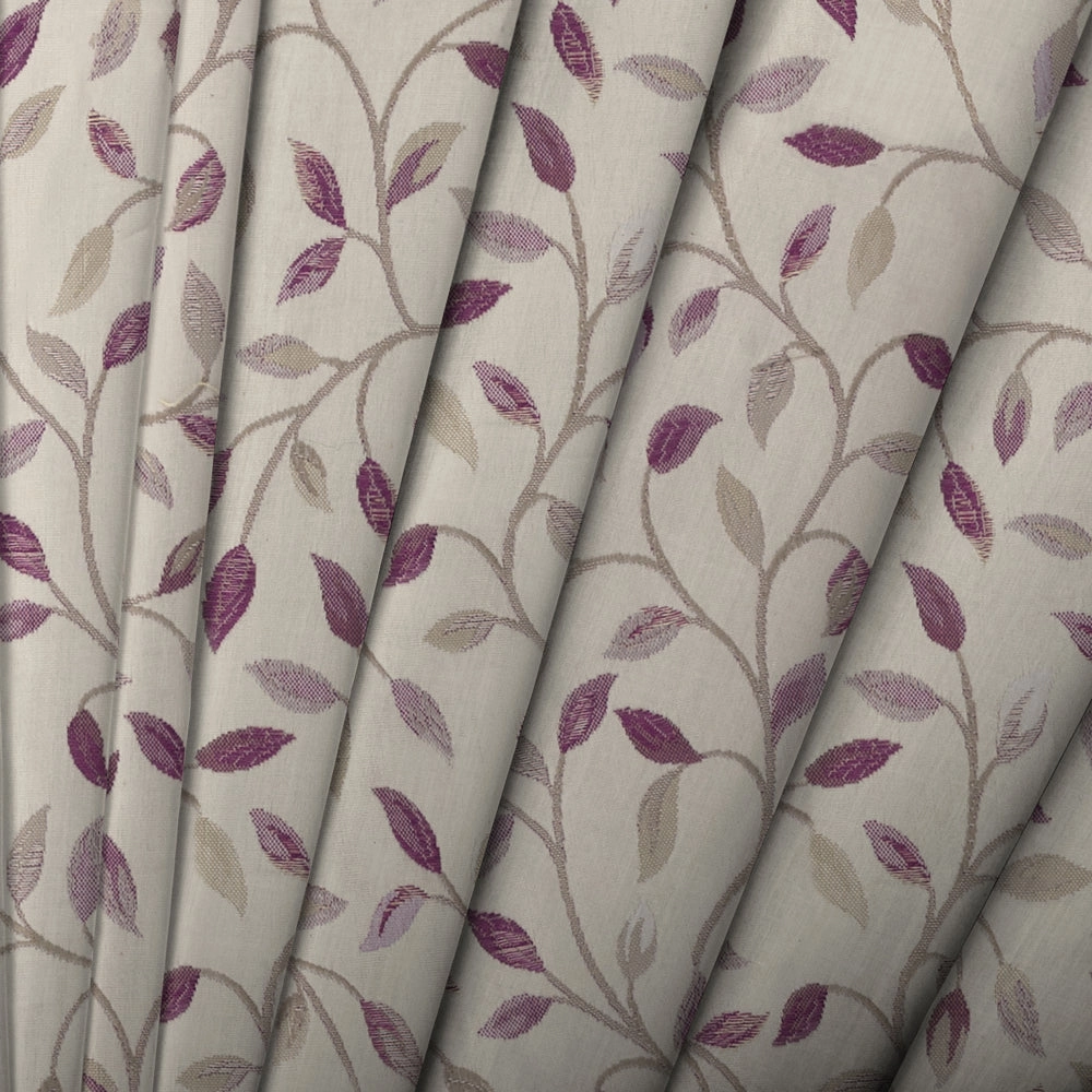 Cervino Woven Jacquard Made to Measure Curtains Wisteria