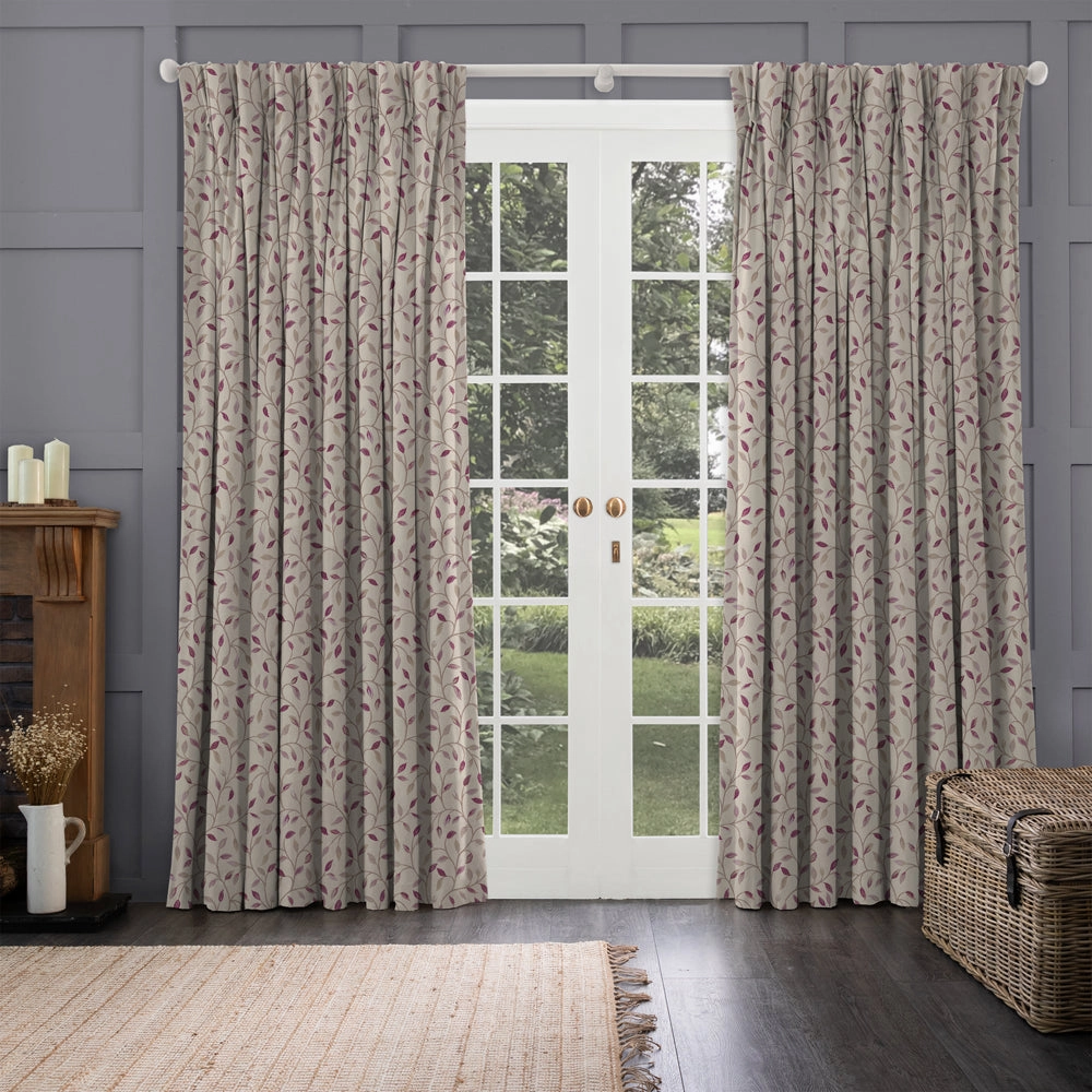 Cervino Woven Jacquard Made to Measure Curtains Wisteria