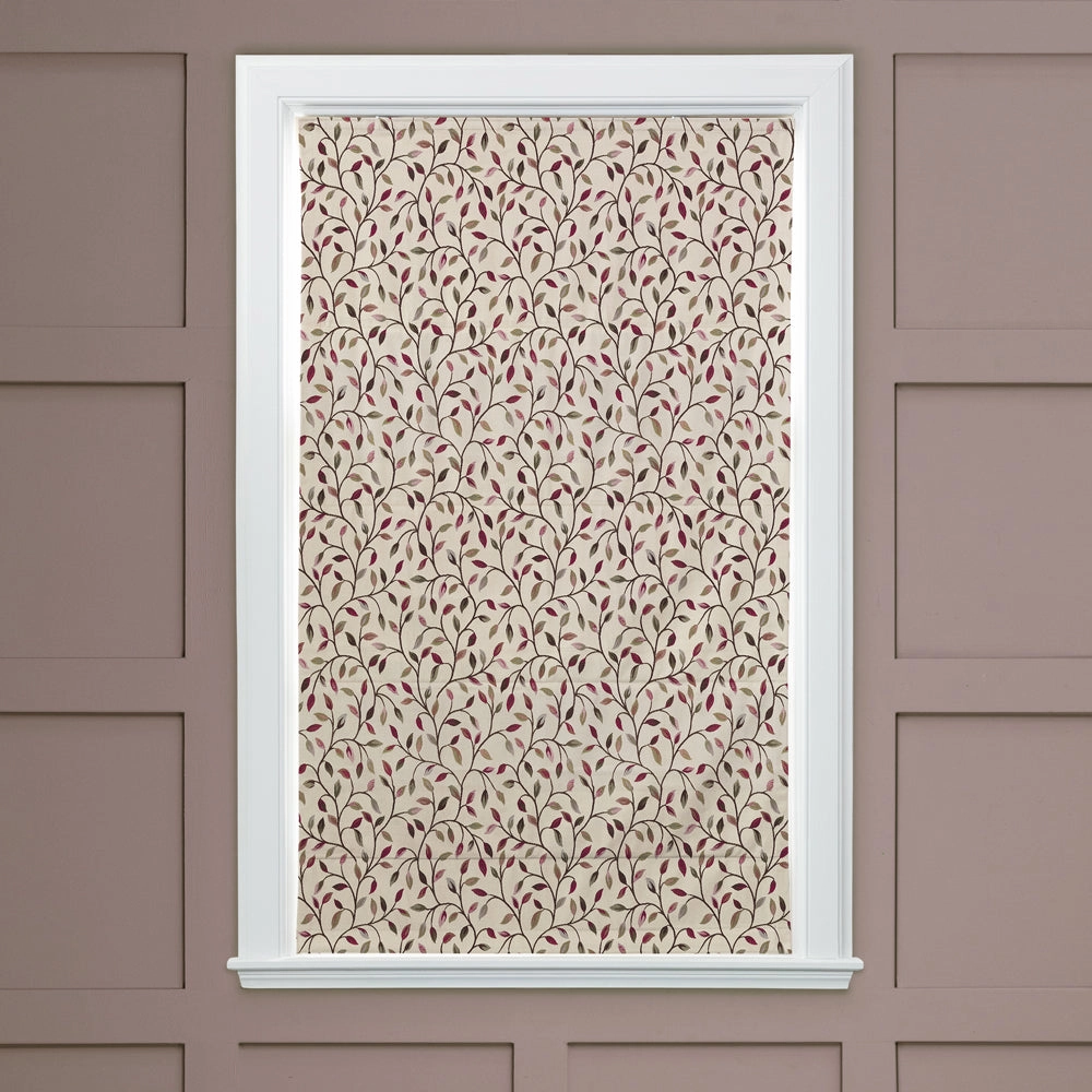 Cervino Woven Jacquard Made to Measure Roman Blinds Damson