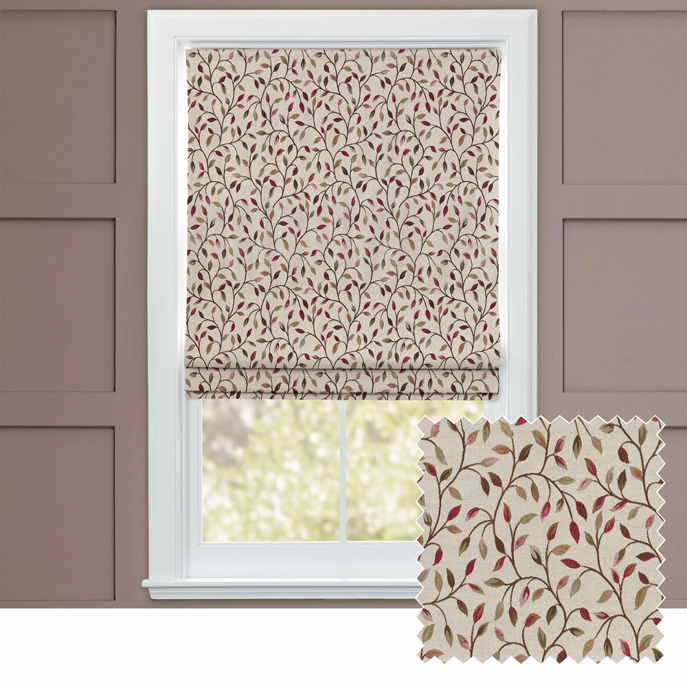 Cervino Woven Jacquard Made to Measure Roman Blinds Damsonbedding sets ,throw blankets 