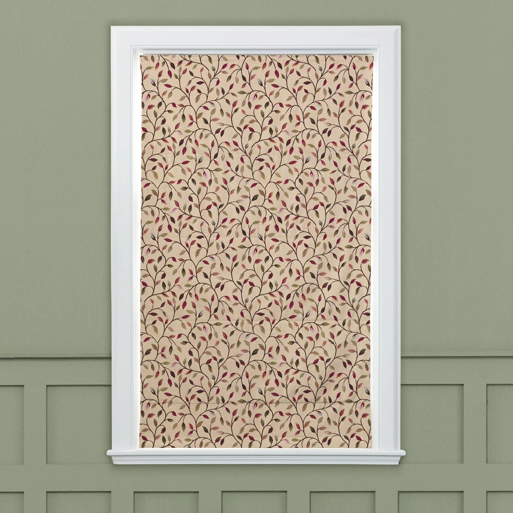 Cervino Woven Jacquard Made to Measure Roman Blinds Elderberry