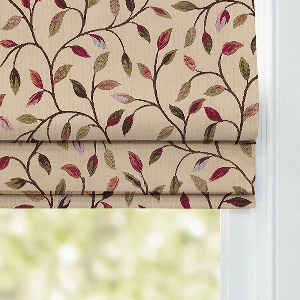 Cervino Woven Jacquard Made to Measure Roman Blinds Elderberry