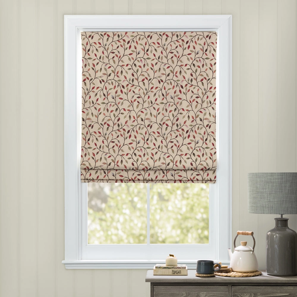 Cervino Woven Jacquard Made to Measure Roman Blinds Forest Green