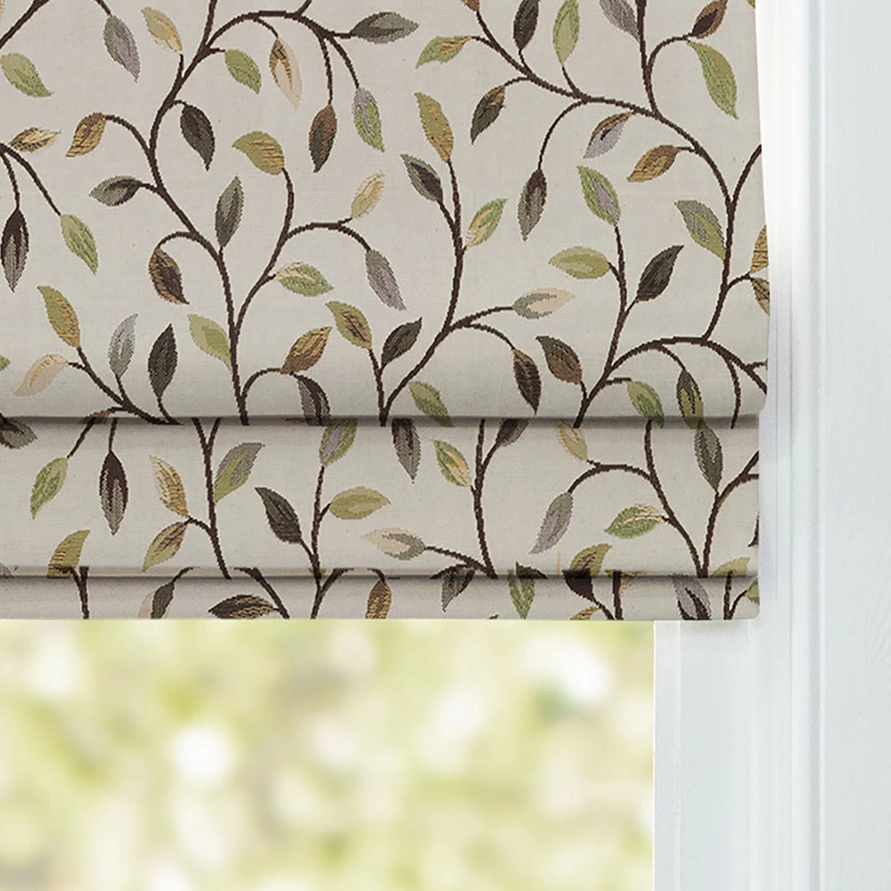 Cervino Woven Jacquard Made to Measure Roman Blinds Lime