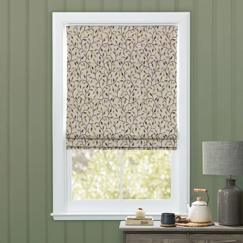 Cervino Woven Jacquard Made to Measure Roman Blinds Lime