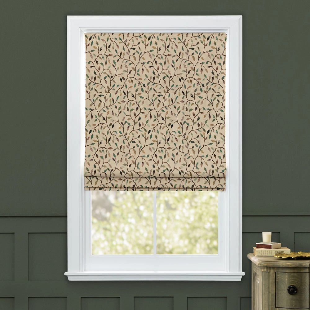Cervino Woven Jacquard Made to Measure Roman Blinds Petrol