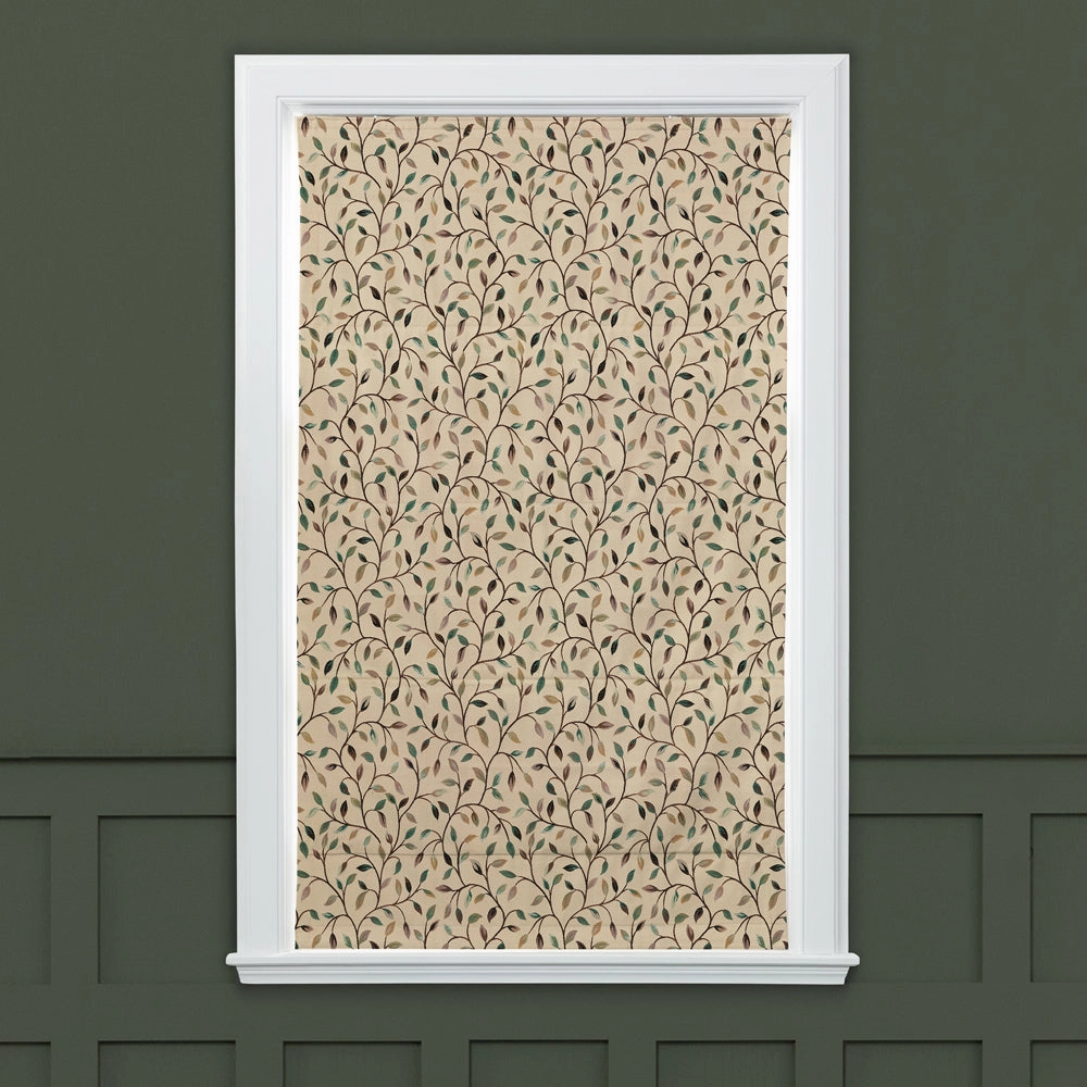 Cervino Woven Jacquard Made to Measure Roman Blinds Petrol