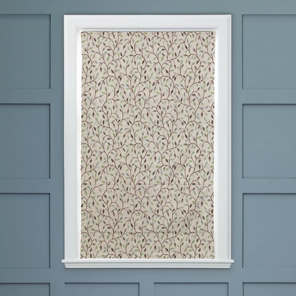 Cervino Woven Jacquard Made to Measure Roman Blinds Winter Frost
