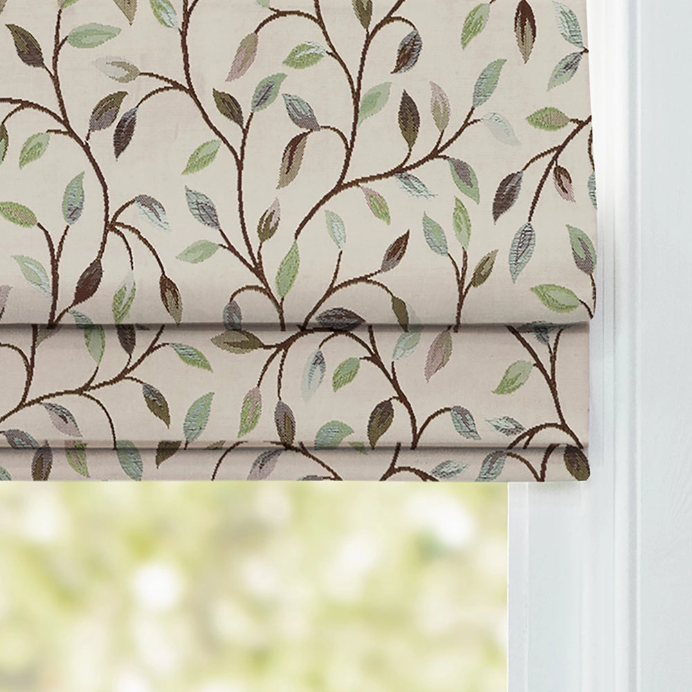 Cervino Woven Jacquard Made to Measure Roman Blinds Winter Frost