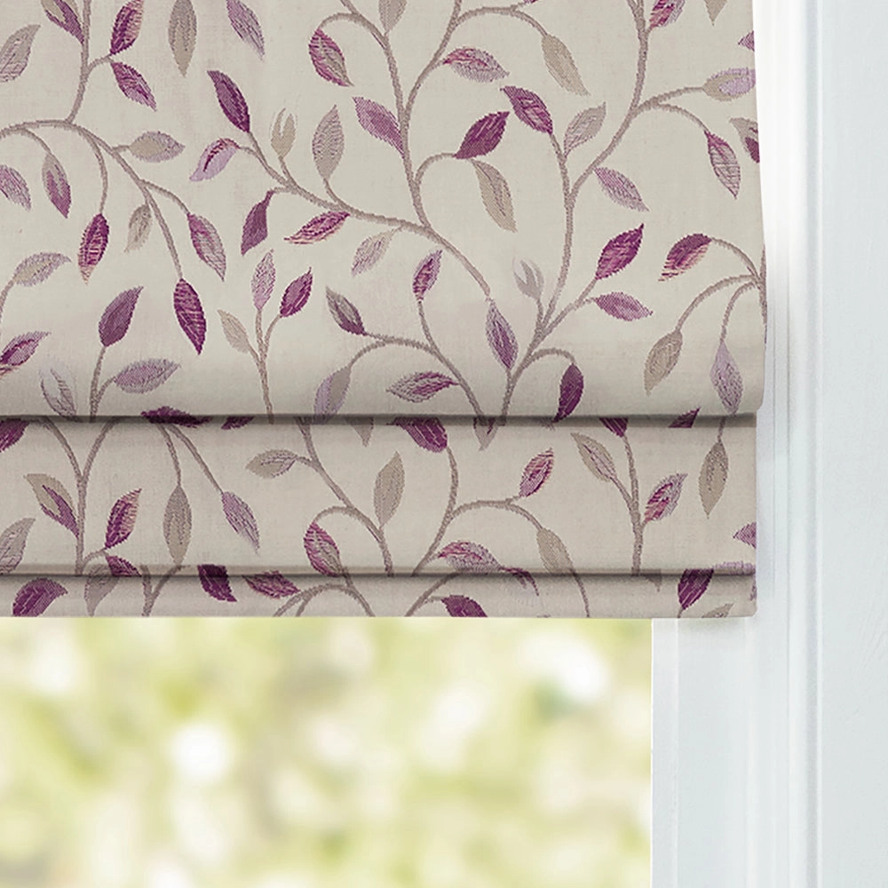 Cervino Woven Jacquard Made to Measure Roman Blinds Wisteria