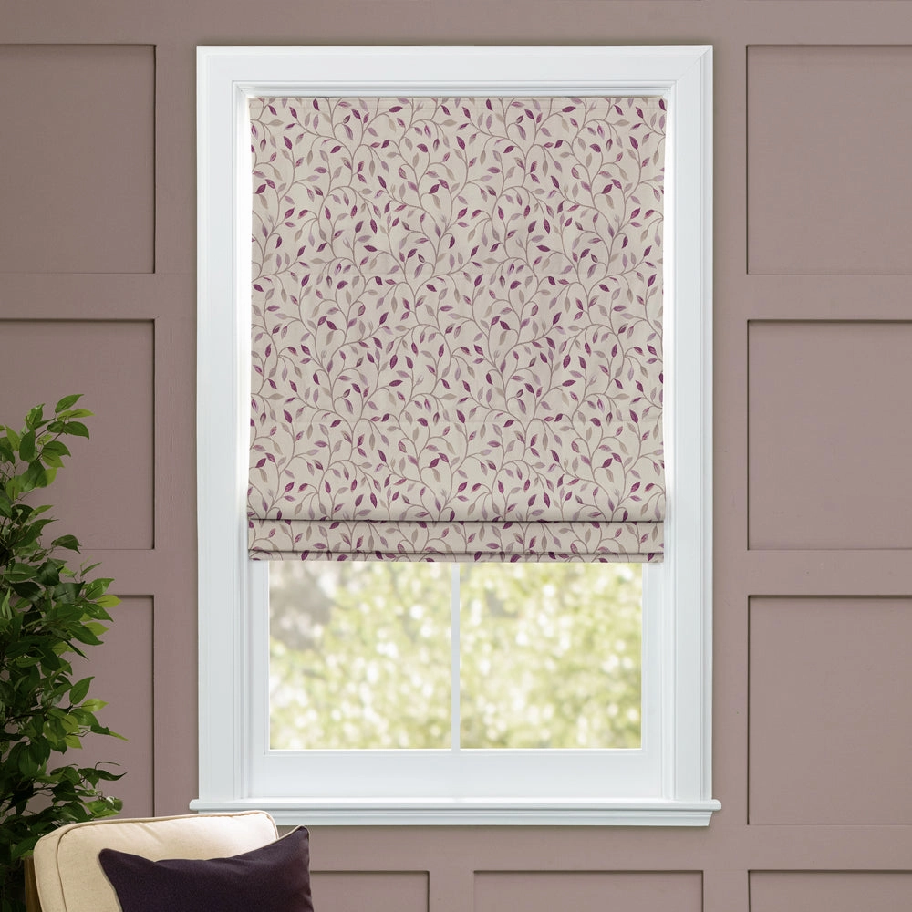 Cervino Woven Jacquard Made to Measure Roman Blinds Wisteria