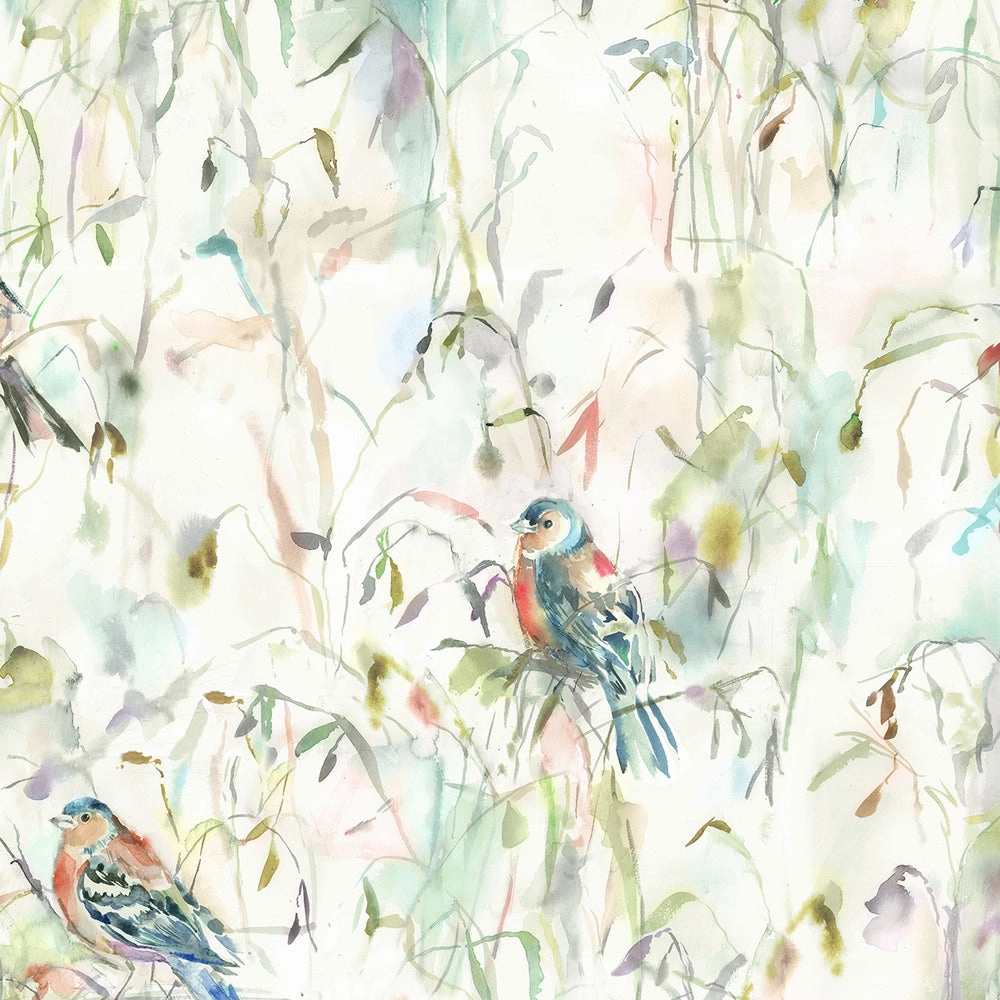 Chaffinch Printed Made to Measure Curtains Linen