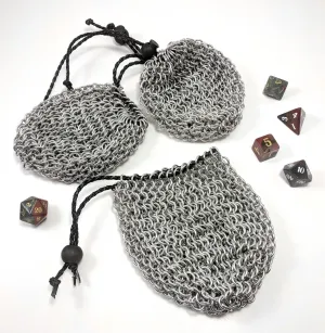 Chainmail Dice Bags by Firebear Armoury