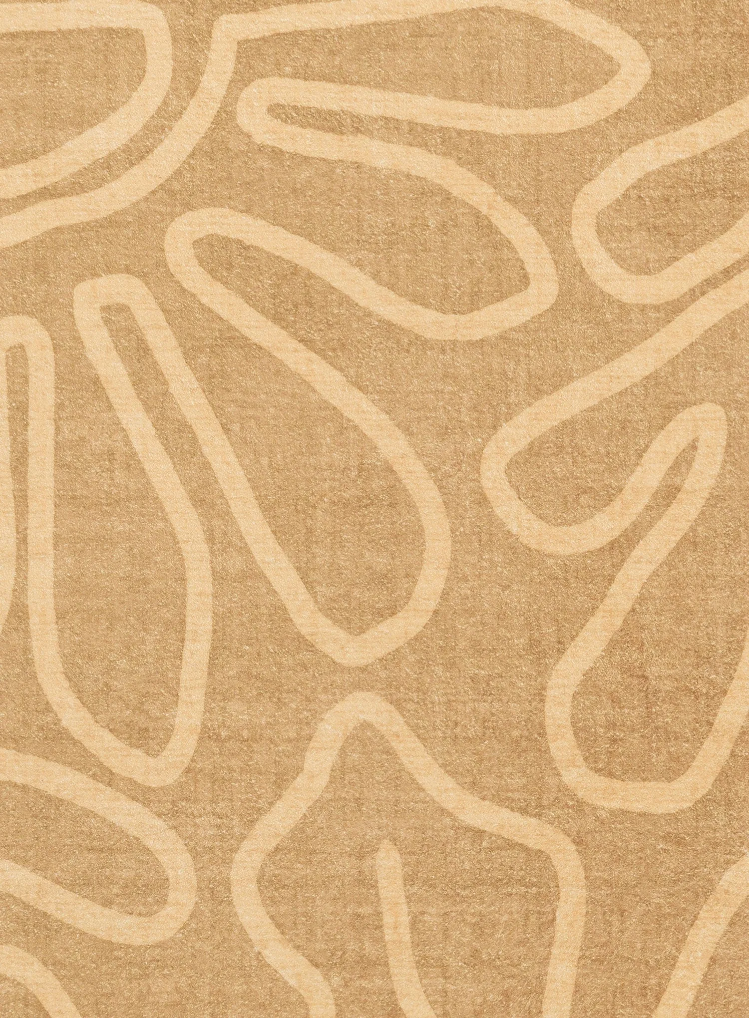 Chandra Brown Hand Drawn Washable Rug