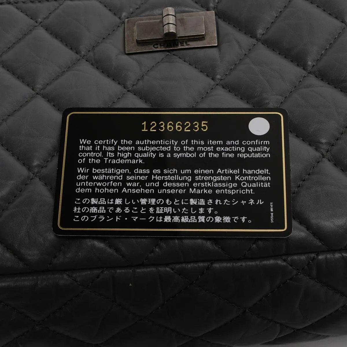 Chanel Grey Aged Calfskin Medium Reissue Camera Bag
