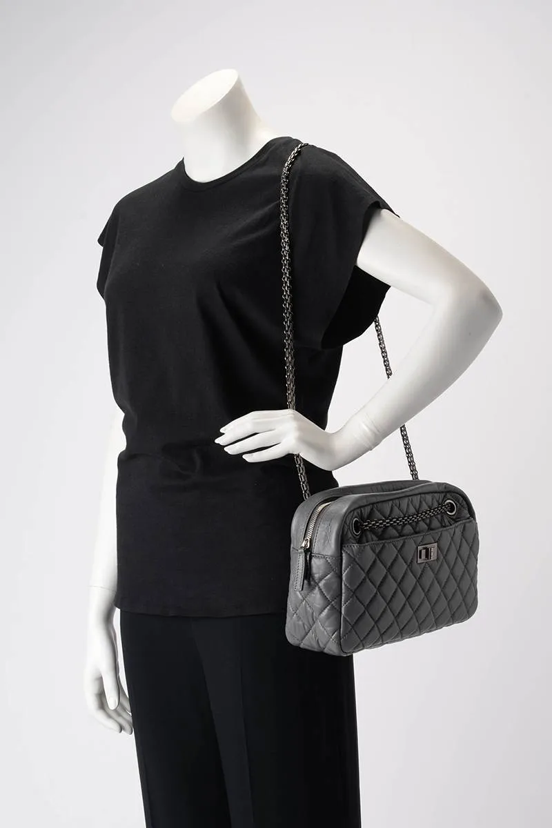 Chanel Grey Aged Calfskin Medium Reissue Camera Bag