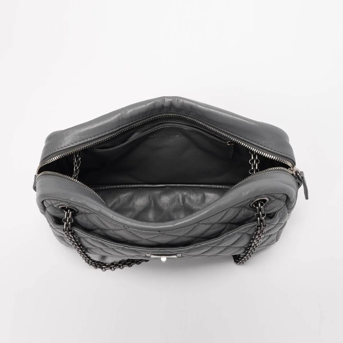 Chanel Grey Aged Calfskin Medium Reissue Camera Bag