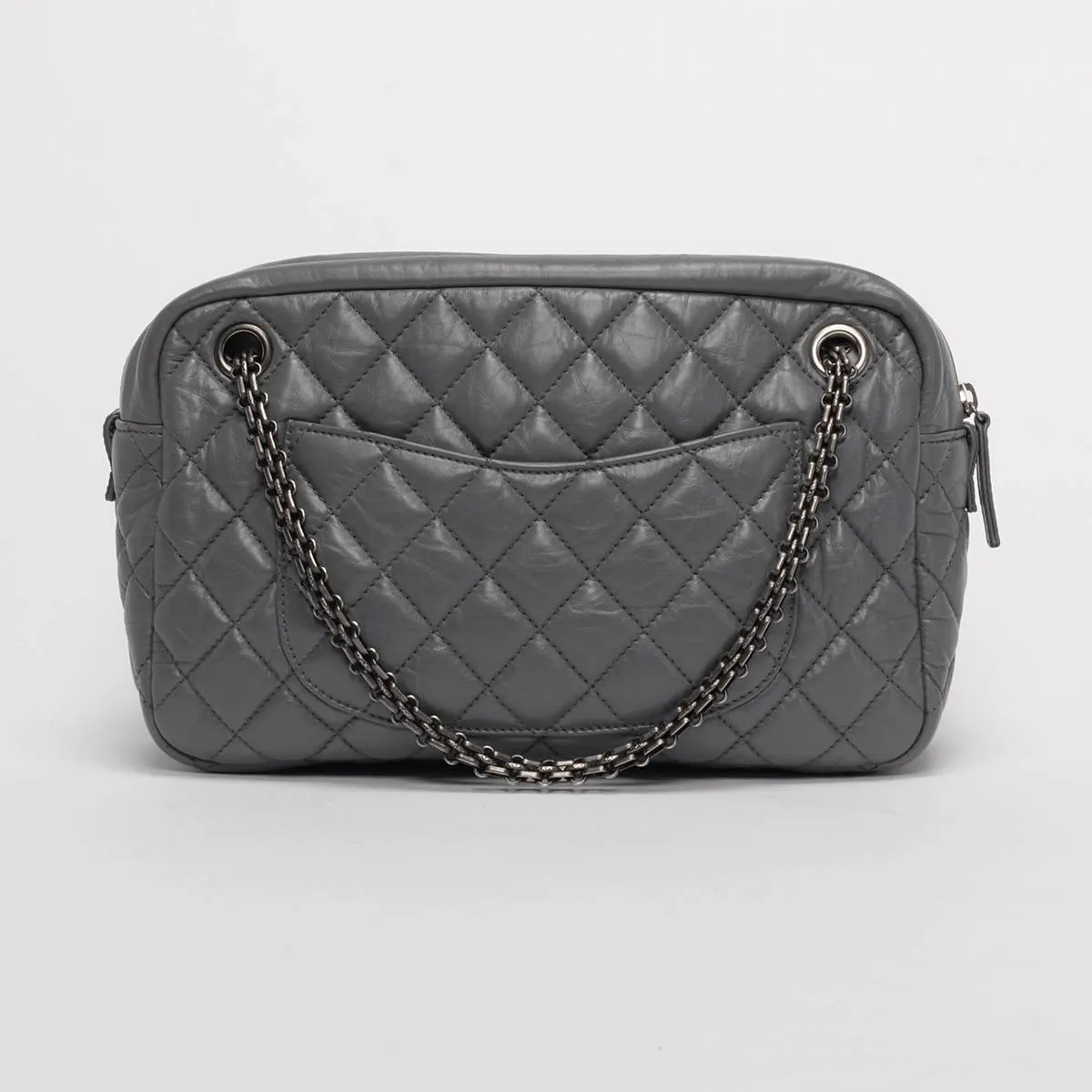 Chanel Grey Aged Calfskin Medium Reissue Camera Bag