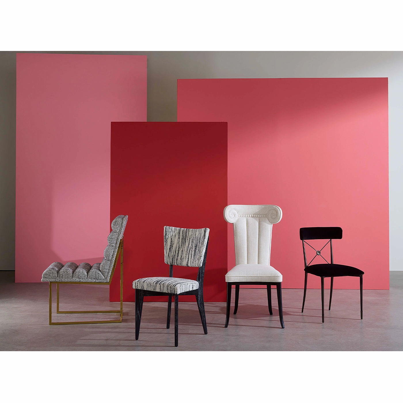 Channeled Goldfinger Dining Chair