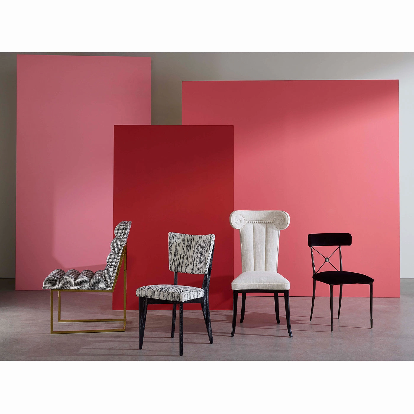 Channeled Goldfinger Dining Chair