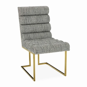 Channeled Goldfinger Dining Chairmodern kitchen decor ,kitchen dinner set ,dinnerware 