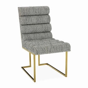 Channeled Goldfinger Dining Chairmodern kitchen decor ,kitchen dinner set ,dinnerware 